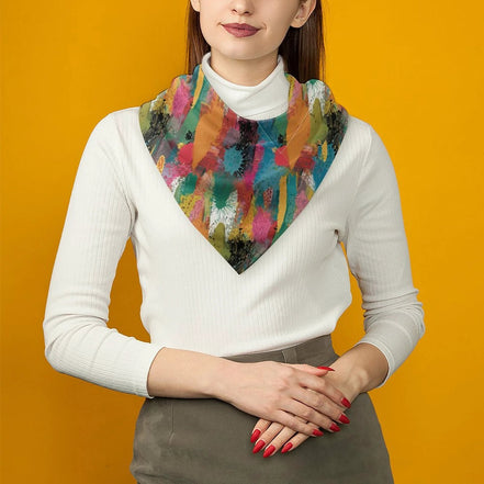 Square Printed Scarves with Skin-friendly Imitated Silk by SALE_DESIGN-Personal Design