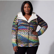 Winter Wonder Neon Snow Hoodie - Psychedelic High-Visibility Streetwear for Extreme Cold by Aesthetic Rebellion