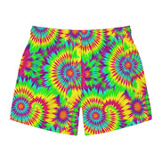 Psychedelic Tie Dye Swim Trunks