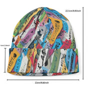 Digital Drip Beanie • Abstract Camo Winter Hat • Maximalist Streetwear Knit Cap for Urban Explorers by Aesthetic Rebellion