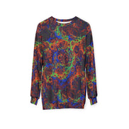 Psychedelic Lava Pattern Sweatshirt | Abstract All-Over Print