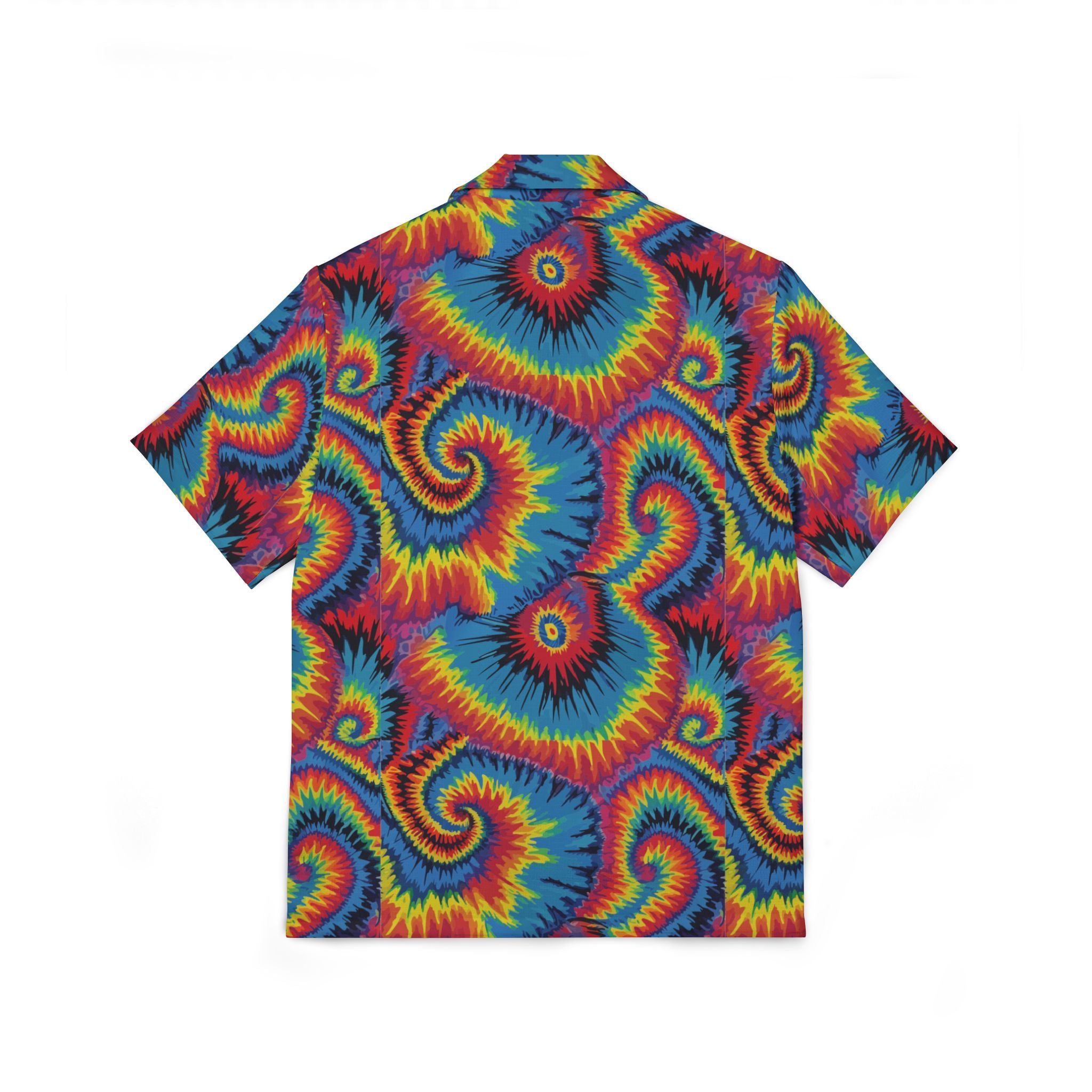 Strawberry Wheels AOP Button-Up Shirt | Digital Tie-Dye Workwear