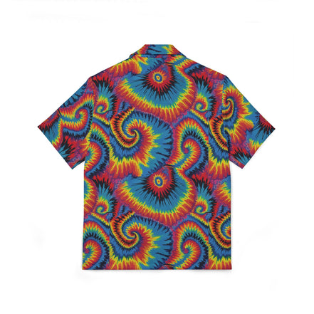 Strawberry Wheels AOP Button-Up Shirt | Digital Tie-Dye Workwear
