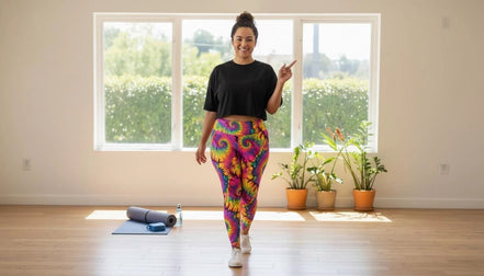 Prism Punch Plus Size Tie Dye Leggings - Vibrant High-Waist Festival Pants for Bold Fitness by Aesthetic Rebellion