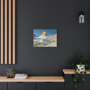 Tropical Volcano Eruption Canvas Print for Nature-Obsessed Interiors — Island Adventure Wall Art, FSC-Certified Matte Stretched Canvas, Home Decor Gift for Wanderlust Collectors