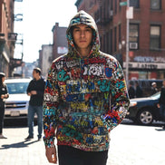 Urban Legend Kids Graffiti Hoodie - Bold Street Art Pullover for Miniature Maximalists & Creative Kids by Aesthetic Rebellion