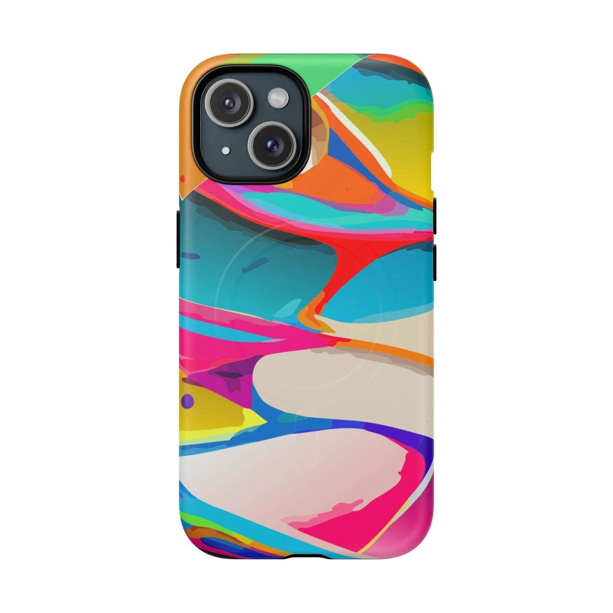 Vibrant Abstract Splash MagSafe Case - Bold Maximalist Tough Phone Cover for Edgy Alt-Fashion Aesthetics by Aesthetic Rebellion