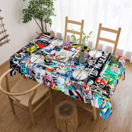 Kitchen Rectangular Tablecloth(One-sided Printing) by SALE_DESIGN-Personal Design