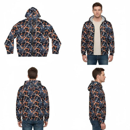 Cyberpunk Network Splatter Art Hoodie - Dark Grunge Techwear Pullover for Futuristic Streetwear by Aesthetic Rebellion