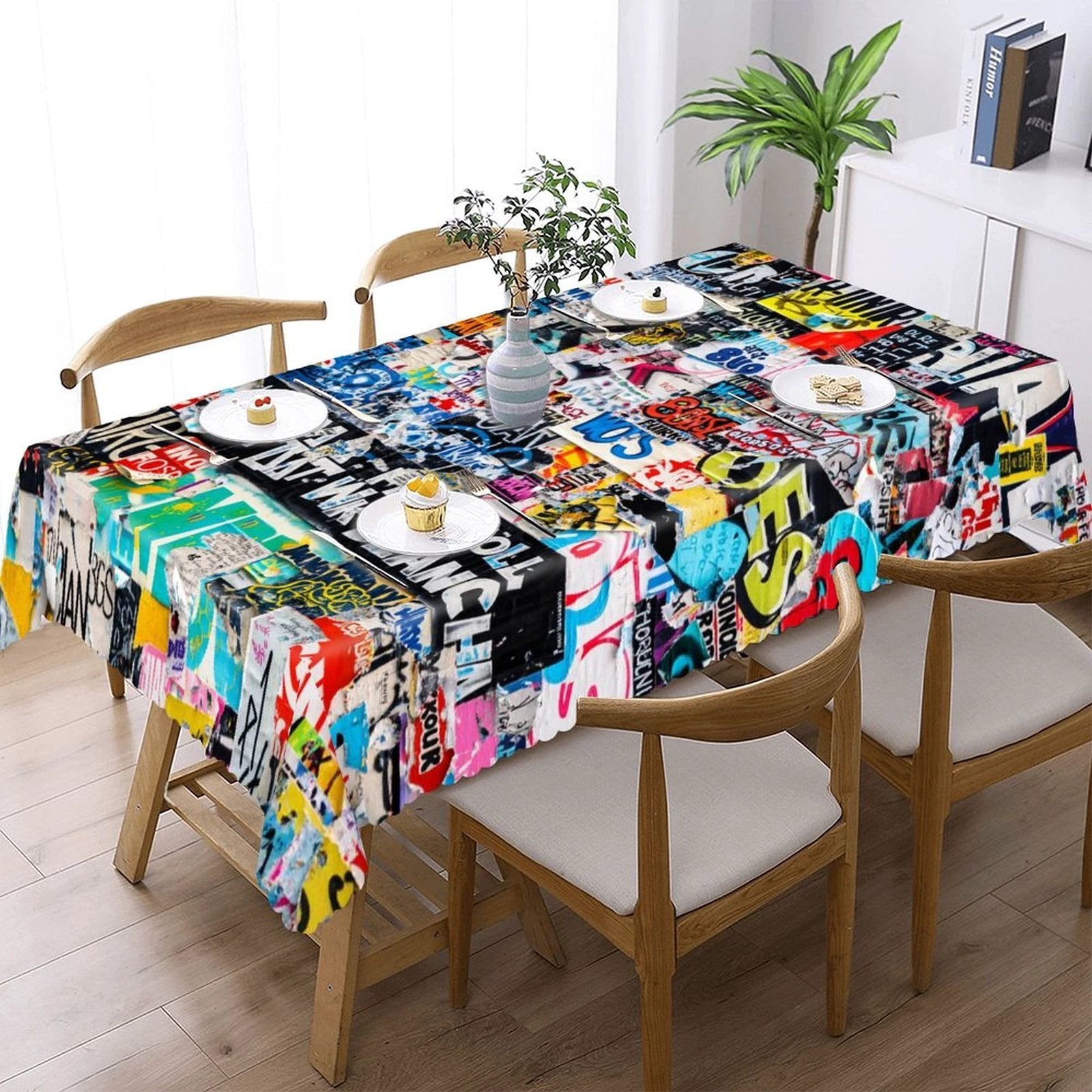 Kitchen Rectangular Tablecloth(One-sided Printing) by SALE_DESIGN-Personal Design
