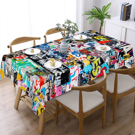 Kitchen Rectangular Tablecloth(One-sided Printing) by SALE_DESIGN-Personal Design