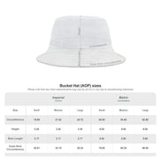 Maximalist Print Bucket Hat - Zany Stitch Detail, USA Made by Aesthetic Rebellion