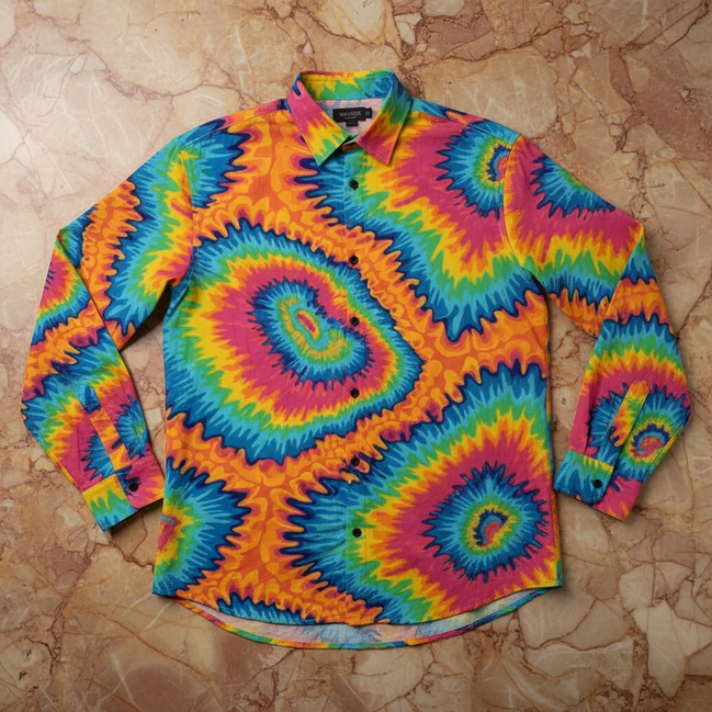 Psychedelic Rainbow Spiral Tie-Dye Shirt