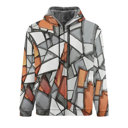 230gsm Full Zip up Hoodie with Plush Lining(All-Over Printing) by SALE_DESIGN-Personal Design