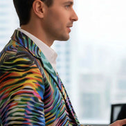 Artist Edition Maximalist Blazer - Structured Cotton Workwear Jacket for Creative Directors & Statement Style by Aesthetic Rebellion