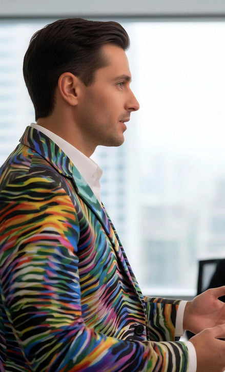 Artist Edition Maximalist Blazer - Structured Cotton Workwear Jacket for Creative Directors & Statement Style by Aesthetic Rebellion