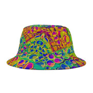 Mind Melting Visuals Bucket Hat for Aesthetic Rebels — Dyles Mavis AOP, Made in USA, Head-Turning Festival Headwear, Statement Accessory for the Scroll-Stopping Dresser