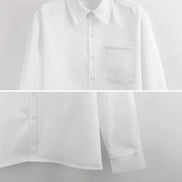 Faux Linen Men Long Sleeve Shirt with Pocket(All-Over Printing) by SALE_DESIGN-Personal Design