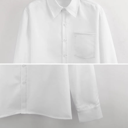 Faux Linen Men Long Sleeve Shirt with Pocket(All-Over Printing) by SALE_DESIGN-Personal Design