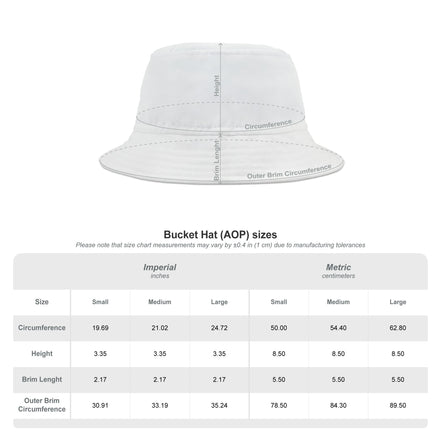 Mind Melting Visuals Bucket Hat for Aesthetic Rebels — Dyles Mavis AOP, Made in USA, Head-Turning Festival Headwear, Statement Accessory for the Scroll-Stopping Dresser