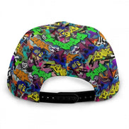 Urban Legend Graffiti Snapback - All-Over Print Flat Brim Hat for Hypebeasts, Skaters & Streetwear Collectors by Aesthetic Rebellion