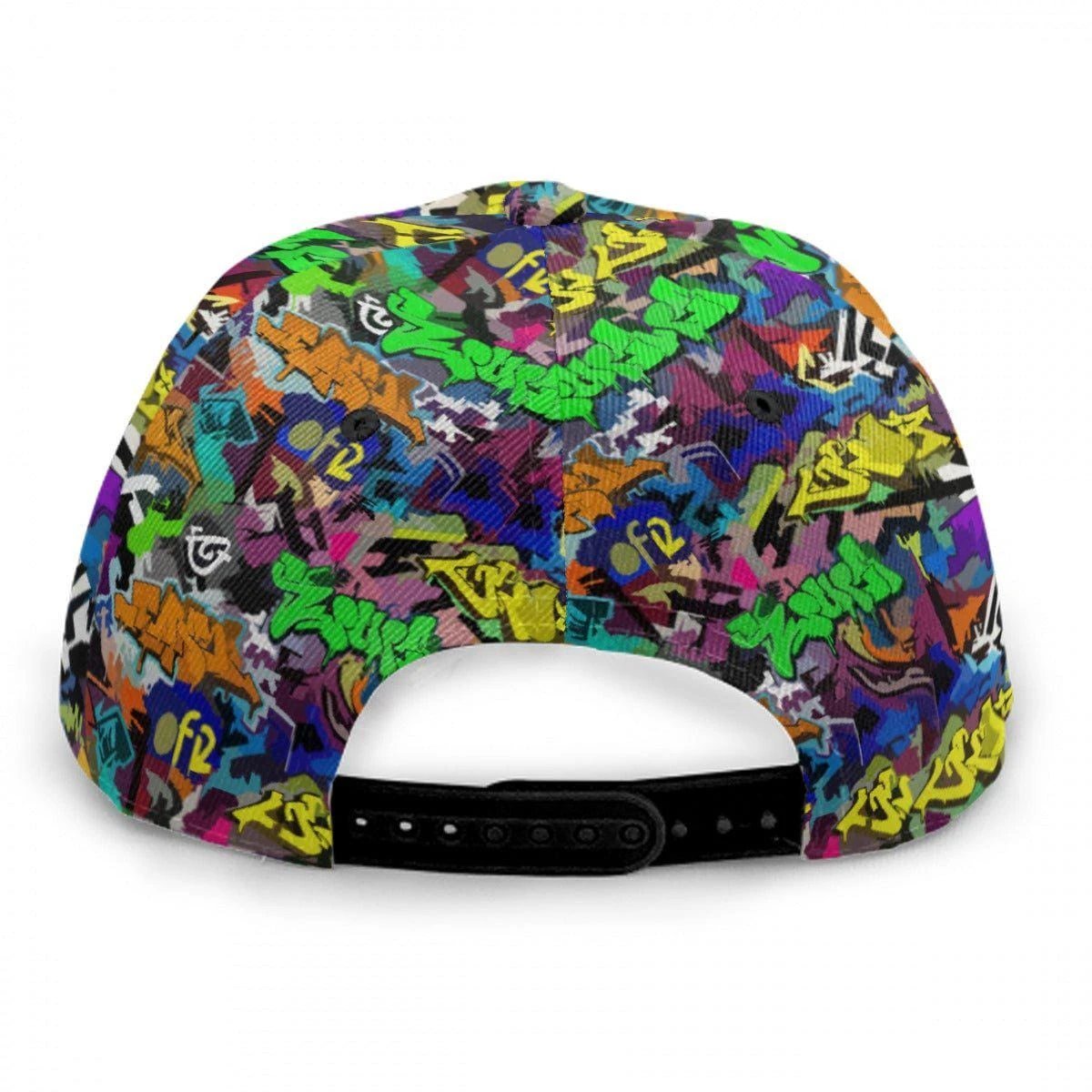 Urban Legend Graffiti Snapback - All-Over Print Flat Brim Hat for Hypebeasts, Skaters & Streetwear Collectors by Aesthetic Rebellion