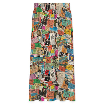 High-Waist Midi Dress for Art-Opening Self-Expressers — Bold AOP 180gsm Milk Fiber, Flattering Flared Hem, Gallery Rooftop Festival Statement, Zero-Boring-Panels Women's