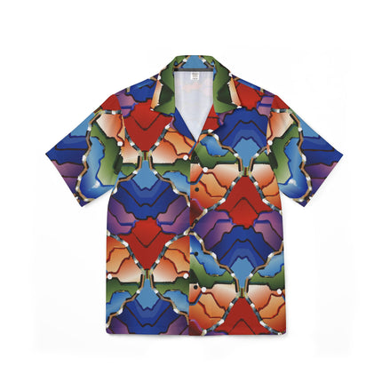 Men's AOP Hawaiian Camp Shirt for Bold Summer Maximalists — All-Over Print Streetwear Button-Up | Aesthetic Rebellion