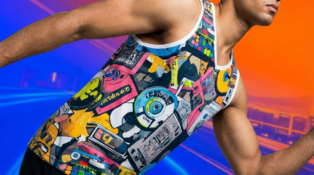 Neon 90s Vaporwave Cassette Maximalist Art Jersey - Aesthetic Rebellion