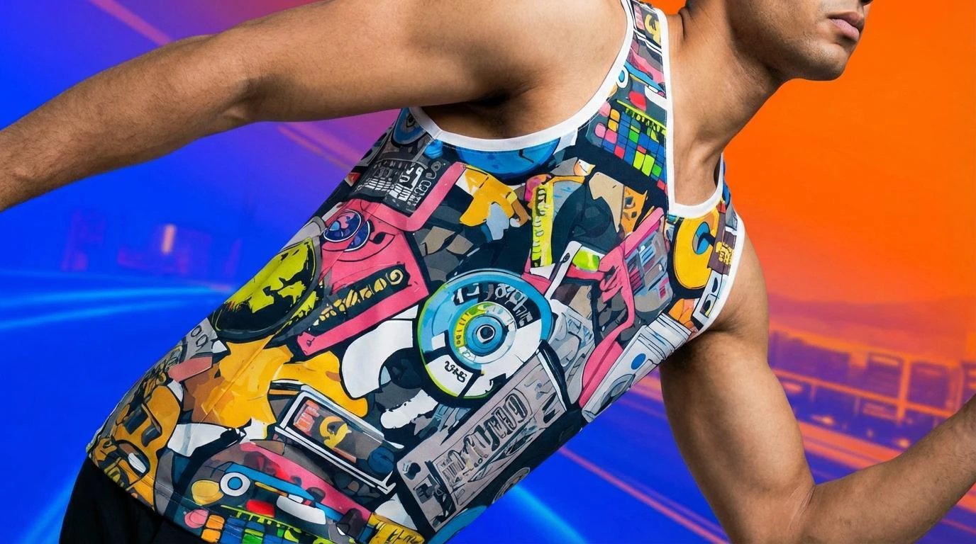 Neon 90s Vaporwave Cassette Maximalist Art Jersey - Aesthetic Rebellion