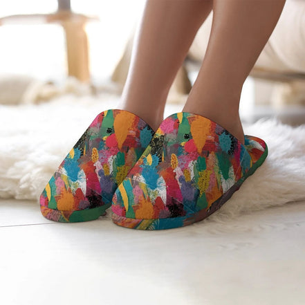 Flannel Ladies Cotton Slippers by SALE_DESIGN-Personal Design
