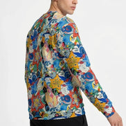 Floral Fusion All-Over Print Unisex O-neck Sweatshirt | 310GSM Cotton by Aesthetic Rebellion