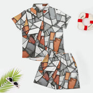 Short Sleeve Shirt and Shorts Set(All-Over Printing) by SALE_DESIGN-Personal Design