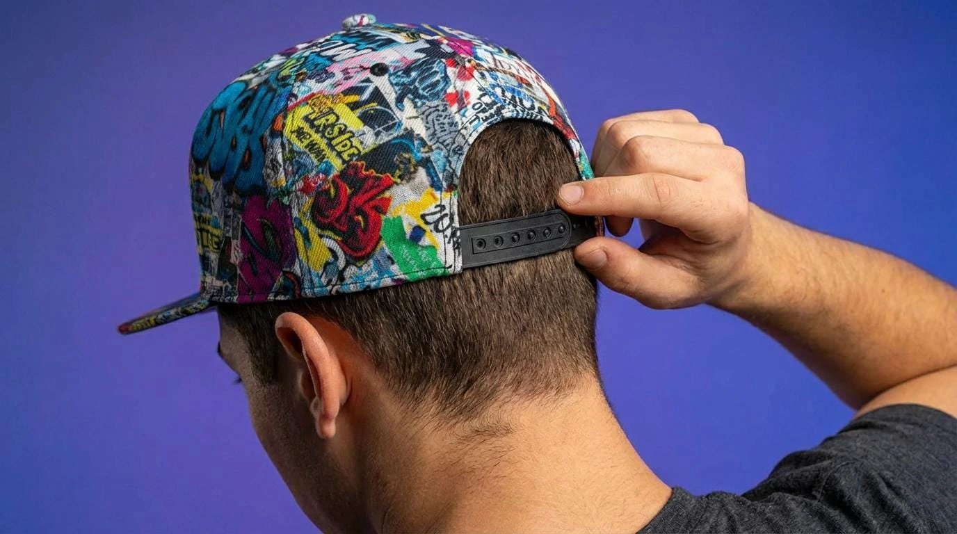 Graffiti Newspaper Collage Snapback Hat - Vintage News Art Adjustable Cap - Aesthetic Rebellion