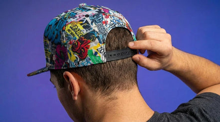 Graffiti Newspaper Collage Snapback Hat - Vintage News Art Adjustable Cap - Aesthetic Rebellion