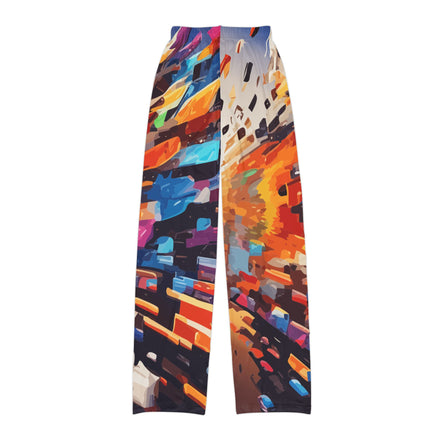 Kids AOP Lounge Pants for Bold Little Self-Expressers — All-Over Print Pajama Bottoms, Made in USA Assembled Maximalist Kids' Sleepwear, Gift for Creative Children
