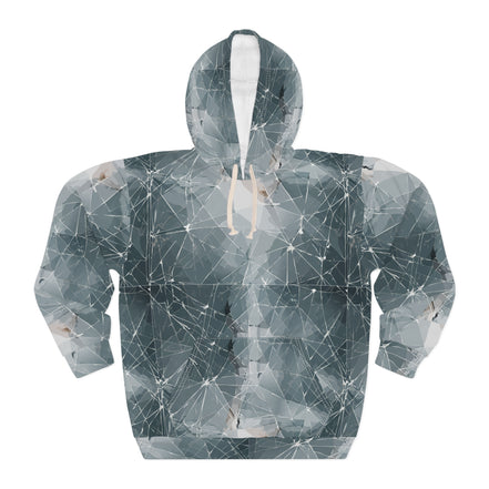 Shattered Beyond Compare - AOP Unisex Graphic Hoodie for Broken Souls and Overrecyclers
