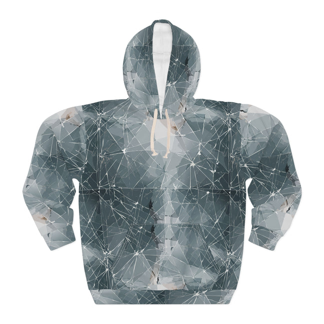 Shattered Beyond Compare - AOP Unisex Graphic Hoodie for Broken Souls and Overrecyclers