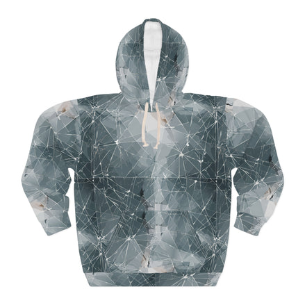 Shattered Beyond Compare - AOP Unisex Graphic Hoodie for Broken Souls and Overrecyclers | Aesthetic Rebellion