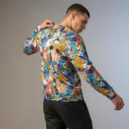 Floral Fusion All-Over Print Unisex O-neck Sweatshirt | 310GSM Cotton by Aesthetic Rebellion