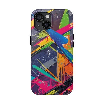 Electric Maximalist Dual-Layer Phone Case - Fade-Resistant Tough Cover for Creative Visionaries & Artists by Aesthetic Rebellion