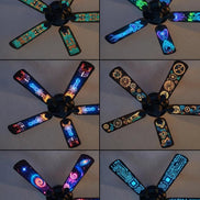 Kinetic Insect Ceiling Fan Decals | Cyberpunk Steampunk Art by Aesthetic Rebellion