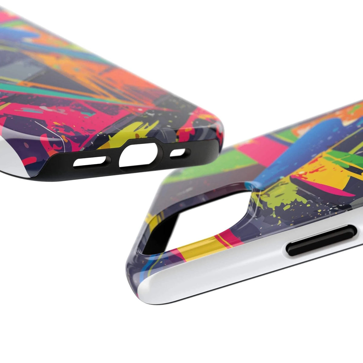 Electric Maximalist Dual-Layer Phone Case - Fade-Resistant Tough Cover for Creative Visionaries & Artists by Aesthetic Rebellion