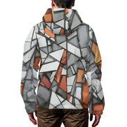 Hooded Short Trench Coat(All-Over Printing) by SALE_DESIGN-Personal Design