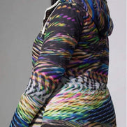 Winter Wonder Neon Snow Hoodie - Psychedelic High-Visibility Streetwear for Extreme Cold by Aesthetic Rebellion
