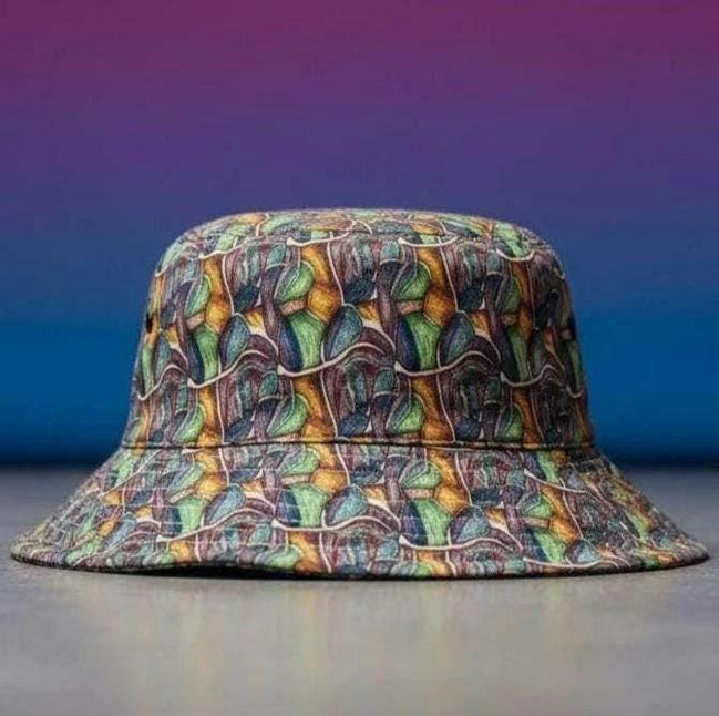 Swamp Tour Bucket Hat - Abstract Organic Sun Hat by Aesthetic Rebellion