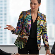 Artist Edition Maximalist Blazer - Structured Cotton Workwear Jacket for Creative Directors & Statement Style by Aesthetic Rebellion