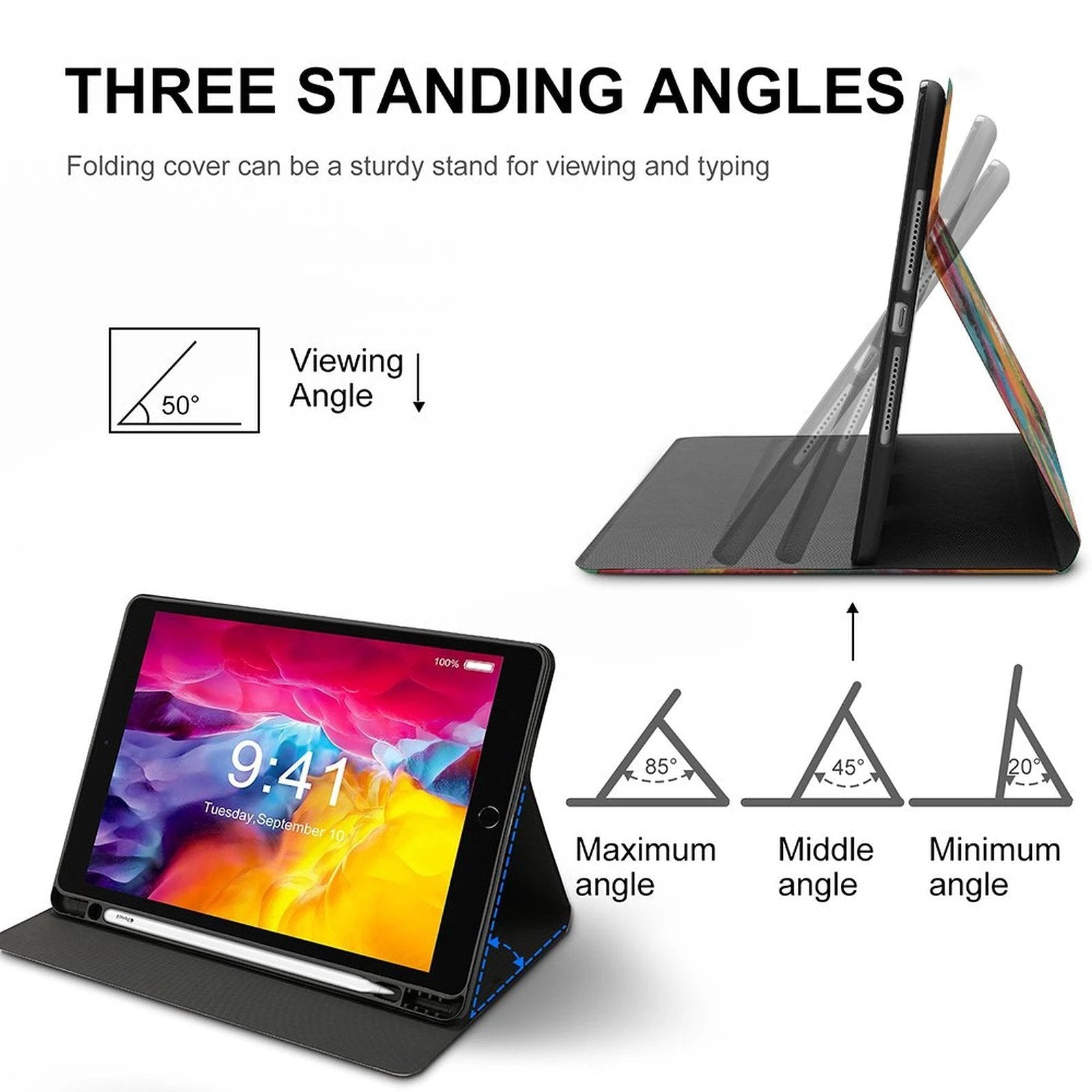 Book-Style iPad Protector with Apple Pen Slot by SALE_DESIGN-Personal Design