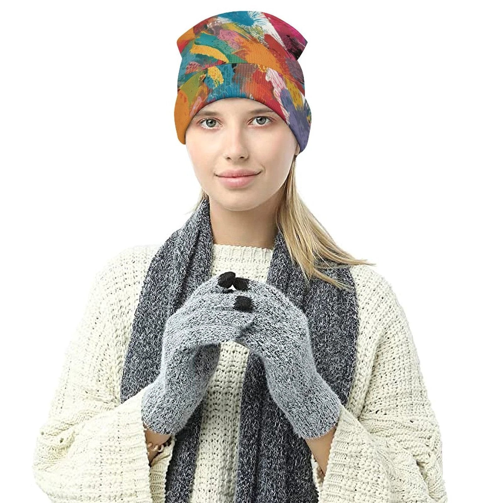 Knit Hat (All-Over Printing) by SALE_DESIGN-Personal Design