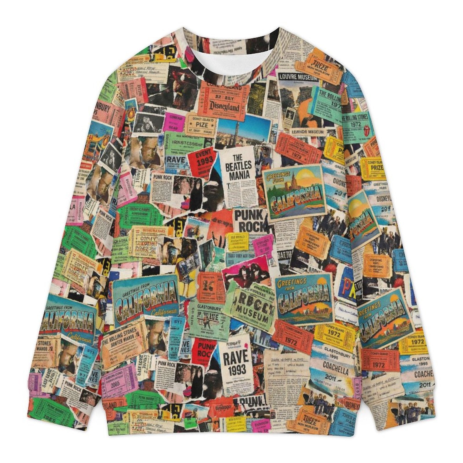 Everyday Maximalist Crewneck for the Chronically Self-Expressive — 280gsm AOP Heavyweight Pullover, Bold Casual Streetwear, Studio-to-Street Statement Sweatshirt, Unisex